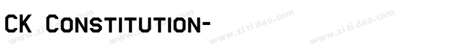 CK Constitution字体转换